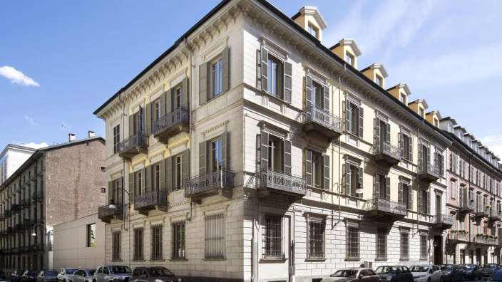 Historische Architektur: Hotel in Turin