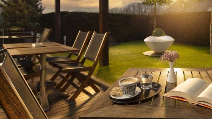 Entspannen im Garten: Stadthotel in Ljubljana