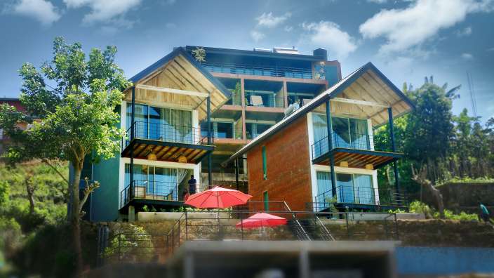 Am Hang gebaut: Berghotel in Haputale