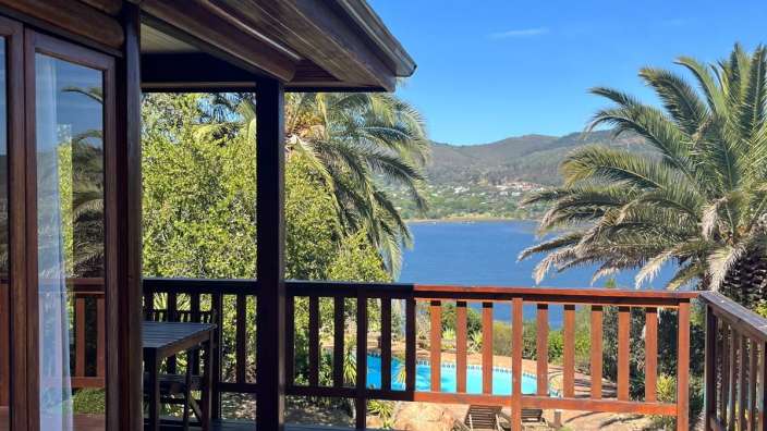 Terrasse in einer Lodge über Knysna