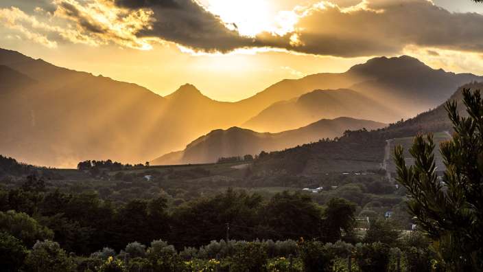 Abendstimmung im Guesthouse