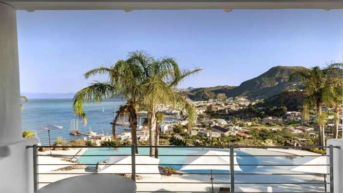 Ruhe und Ausblick: Boutique-Hotel in Lipari