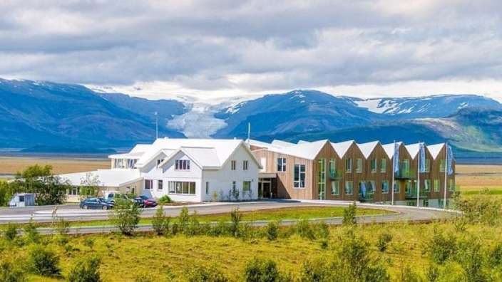 Imposanter Blick: Hotel am Vatnajökull