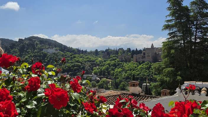 Blick auf die Alhambra vom Albaicin aus