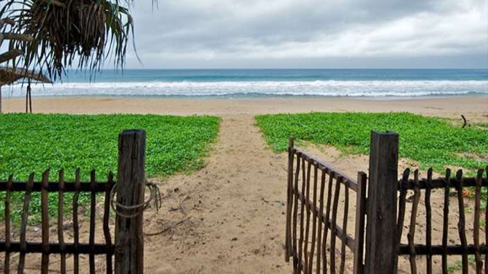 Weg zum Strand