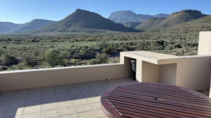 Blick von der Terrasse im Karoo Nationalpark
